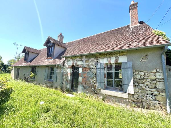 LONGERE AVEC POTENTIEL À VENDRE 2 CHAMBRES ET TEERAIN EN CAMPAGNE PROCHE CHABRIS (INDRE 36)