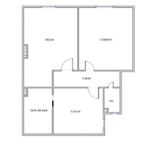 Appartement F2 à vendre  2 pièces - 41,48 m2 BOULOGNE BILLANCOURT - 92