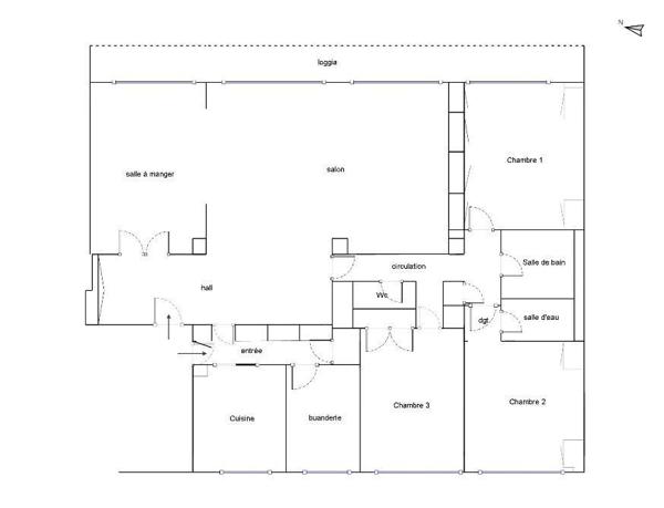 F5 PREFECTURE-ETAGE ELEVE BALCON