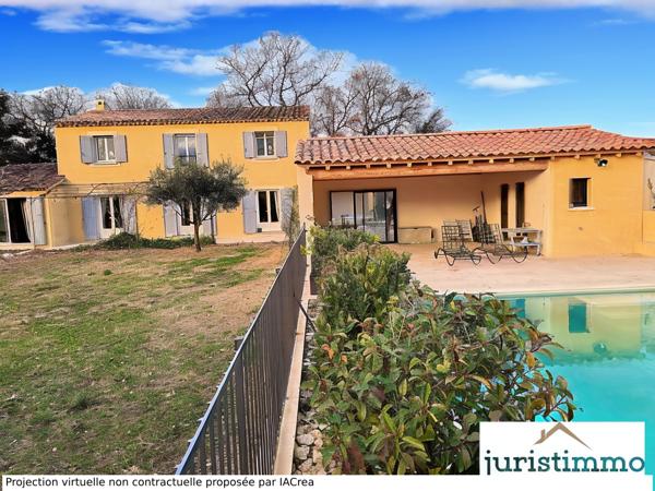 Caumont-sur-Durance (84510) MAISON FAMILIALE DE 5 CHAMBRES AVEC PISCINE SUR LA COLLINE DE CAUMONT SUR DURANCE + TERRAIN DETACHABLE 400M2