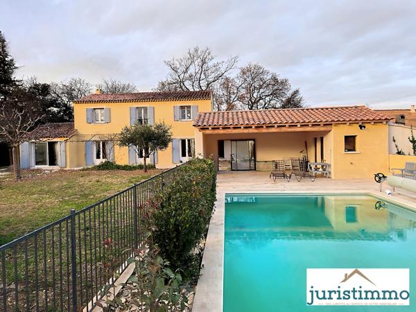 Caumont-sur-Durance (84510) MAISON FAMILIALE DE 5 CHAMBRES AVEC PISCINE SUR LA COLLINE DE CAUMONT SUR DURANCE + TERRAIN DETACHABLE 400M2