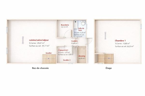 Duplex de 66,69 m²