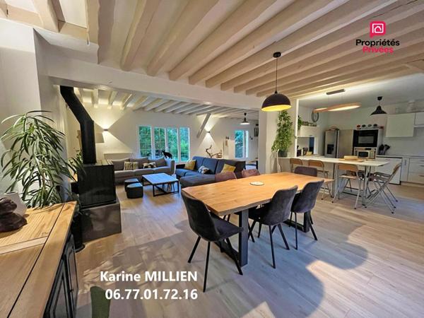 MARCILLY SUR EURE 27810 - Maison individuelle sur sous-sol total - 1 étage - 6 chambres - Terrain - 415000  HAI