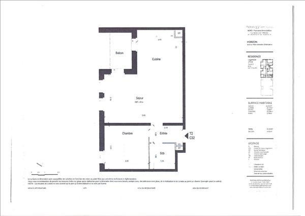 T2 LOMME - 2 pièce(s) - 51.51 m2