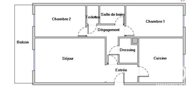 Appartement à vendre 3 pièces 70 m² Chennevières-sur-Marne