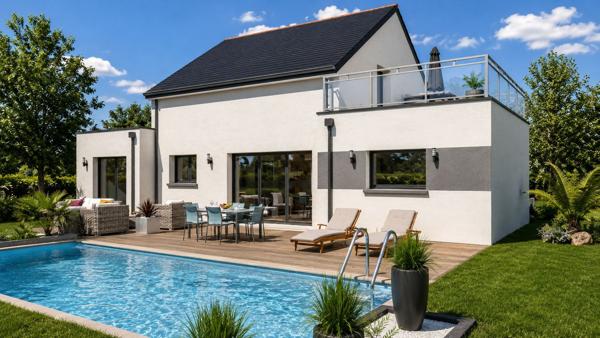 Terrain + Maison à vendre 5 pièces - 130 m²