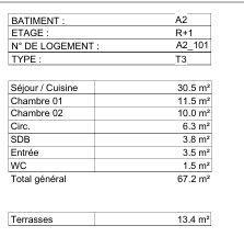 Appartement à vendre 3 pièces 67 m² Saint-Julien-en-Genevois