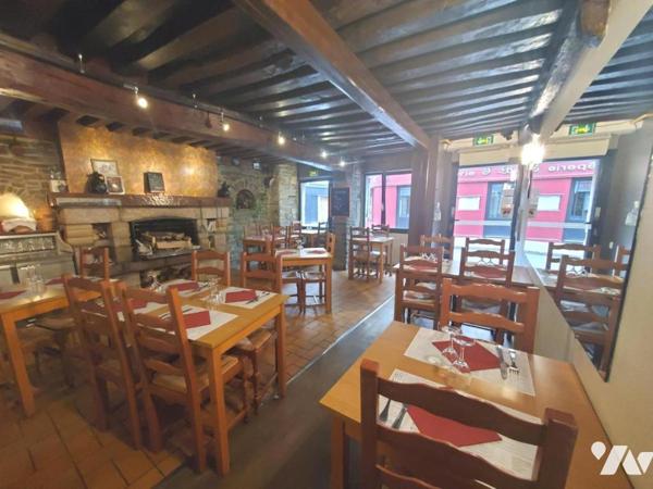 1292N- CHERBOURG centre, immeuble mixte à usage de restaurant et appartement au-dessus