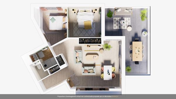 Bel Appartement Neuf T3 Terrasse - Dans Résidence de Standing - LA PALMYRE Centre -