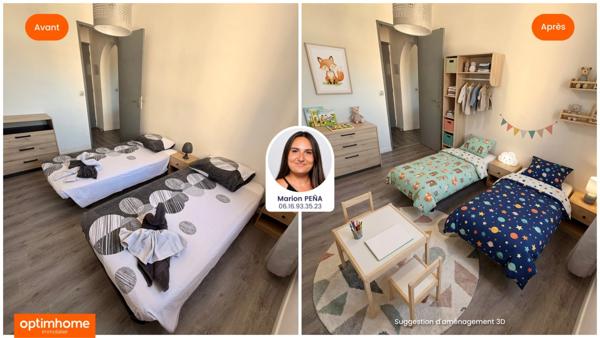 Appartement T3 55m2 rénové avec balcon – Proche port et commerces