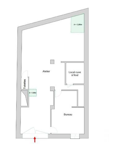 Immeuble à vendre  322,34 m2 MONTREUIL - 93