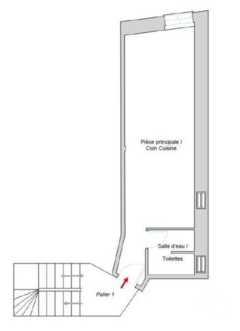 Immeuble à vendre  322,34 m2 MONTREUIL - 93