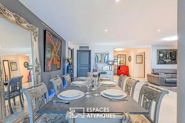 Fabron – Bien d’exception en rez-de-jardin avec vue panoramique mer