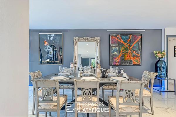 Fabron – Bien d’exception en rez-de-jardin avec vue panoramique mer