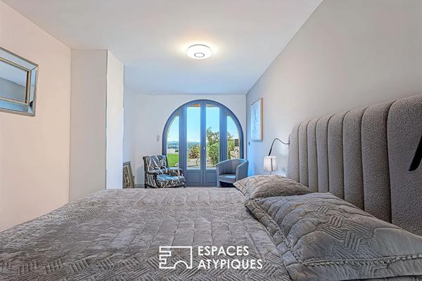Fabron – Bien d’exception en rez-de-jardin avec vue panoramique mer