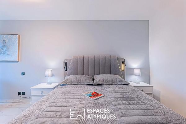 Fabron – Bien d’exception en rez-de-jardin avec vue panoramique mer