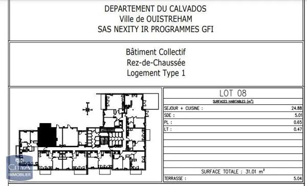 Appartement à louer 1 pièce 31.01m²