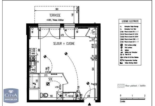 Appartement à louer 1 pièce 31.01m²