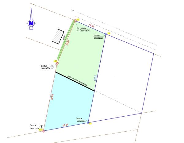 Achat terrain Tesson - 1380 m² - 38 500 €