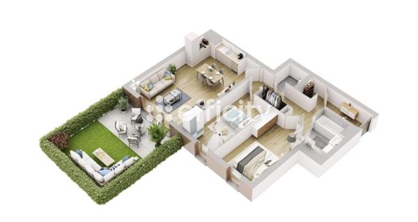 Appartement 3 pièces - 72 m²