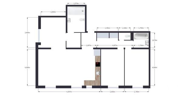 Appartement F4 à vendre  4 pièces - 81,01 m2 PARIS - 75019