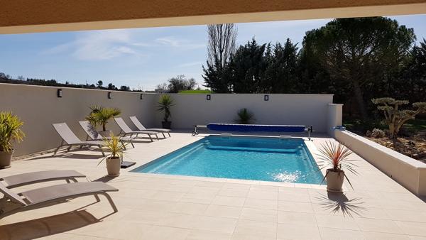 Saint-Ambroix (30500) Grande maison 235 m² ambiance campagne avec vue Cévennes et piscine chauffée