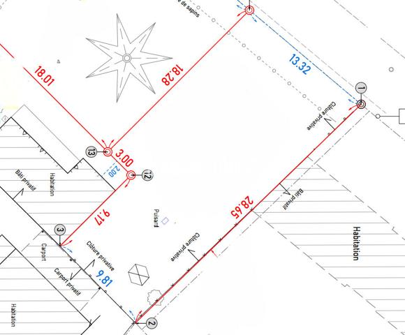 Saint Briac terrain 338 m² :5 mn a pieds des premiers commerces
