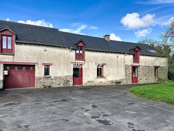 Charmante maison en pierre au calme à Guitté, 4 chambres, vie de plain-pied, à 5 km de la gare de Caulnes et de la 4 voies Rennes-Saint-Brieuc