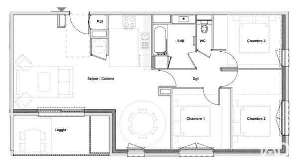 Appartement à vendre 4 pièces 83 m² Riom