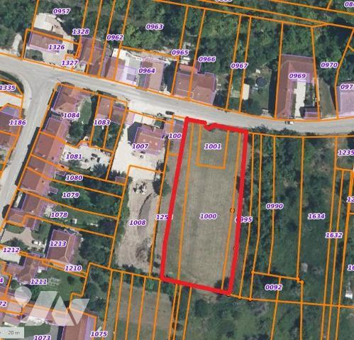 A VENDRE sur la commune de BOURGUIGNONS, grand terrain à bâtir d'une superficie totale de 2408 m².