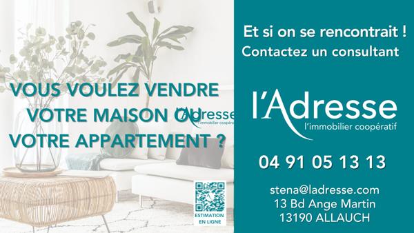 Appartement Type 3 de 55 m² avec terrasse à Marseille 13013