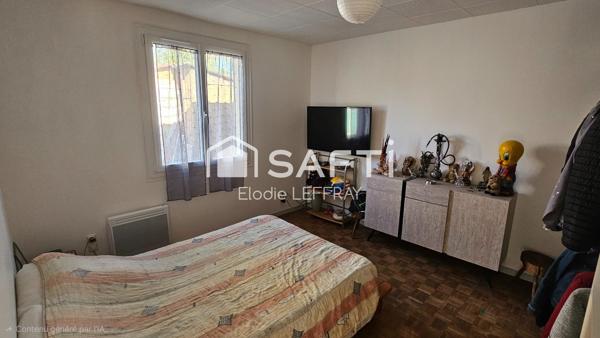Maison de plain-pied sans vis-à-vis rénové de 75m² sur terrain clos
