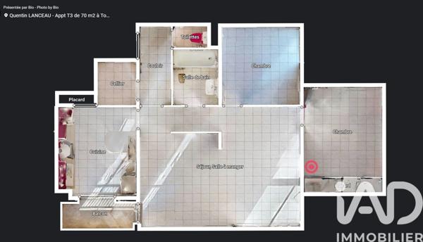 Appartement à vendre 3 pièces 70 m² Toulouse