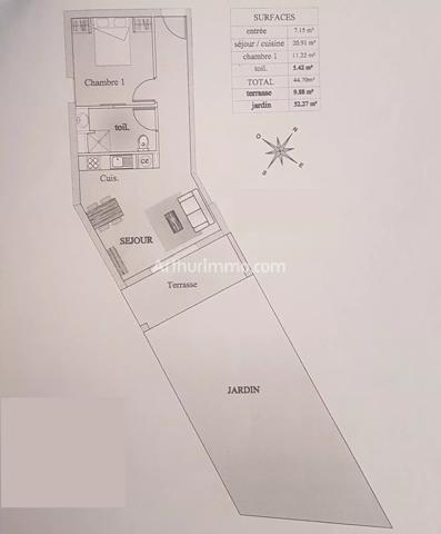 Vente Appartement 2 pièces 45 m2 à Sainte-Maxime