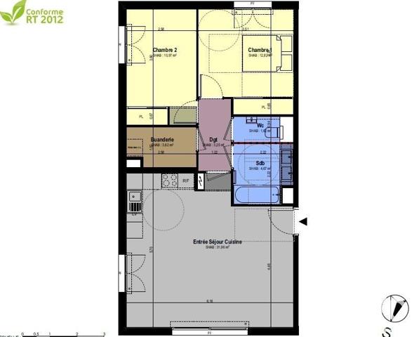 Appartement à vendre 3 pièces 68 m² Châteauneuf-Grasse