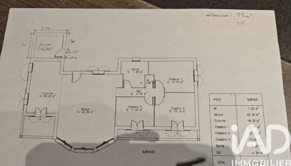 Maison à vendre 5 pièces 144 m² Sonnay