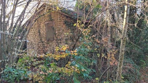Petite maison en pierres à rénover avec terrain