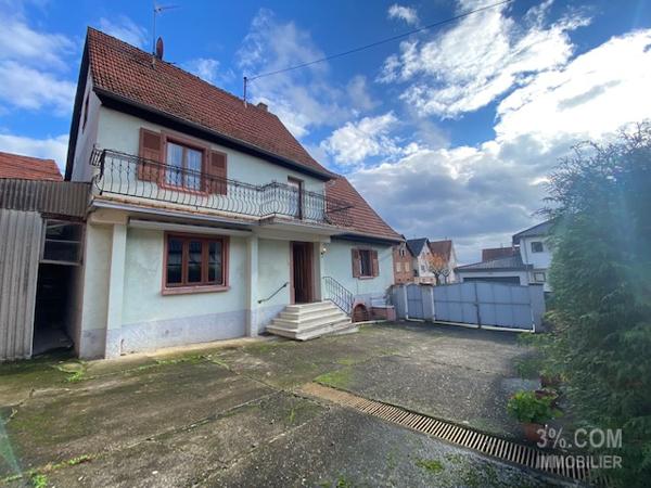 3%COM. Maison à rénover avec dépendances et jardin sur 7,32 ares Minversheim (67270)