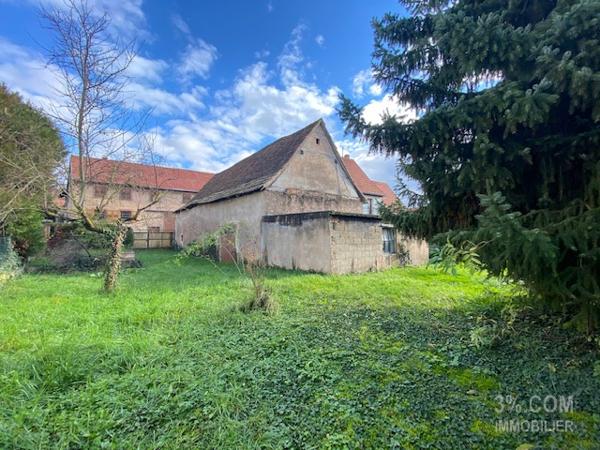 3%COM. Maison à rénover avec dépendances et jardin sur 7,32 ares Minversheim (67270)