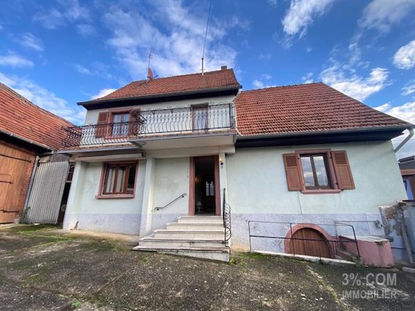 3%COM. Maison à rénover avec dépendances et jardin sur 7,32 ares Minversheim (67270)