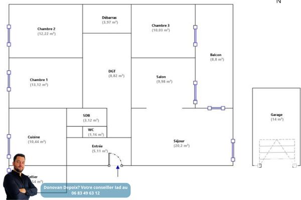 Appartement à vendre 5 pièces 106 m² Valence
