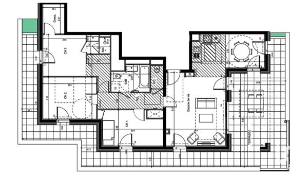 Appartement à vendre 4 pièces 96 m² Ville-la-Grand