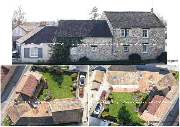 Maison de charme en pierre avec 298m2 habitables, 5 chambres, 3wc, 3 salles d’eau, jardin clos et paysagé .