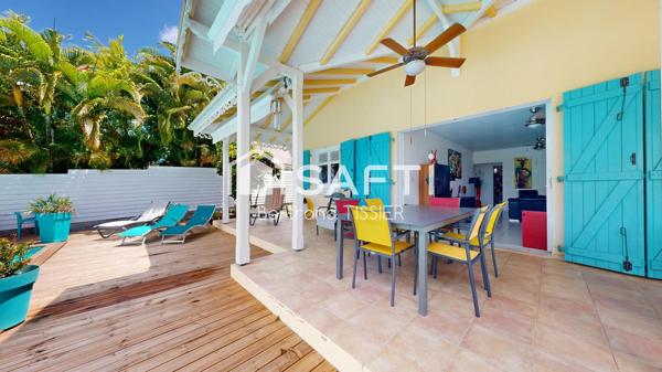 Villa vue mer, trois chambres + piscine, Filao