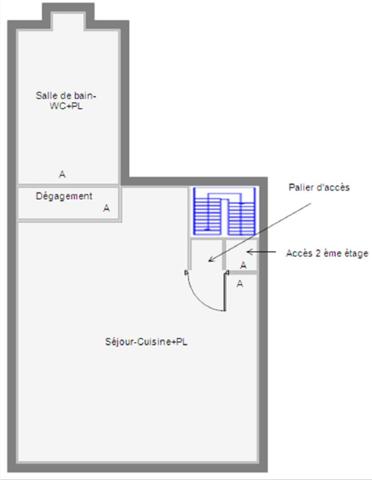 Appartement 4 pièce(s) 107 m2, rénové, hyper centre Saint Nazaire