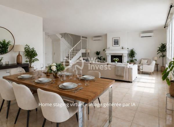 196 m² familiaux à 10 min de la gare – DPE C – Pompe à chaleur