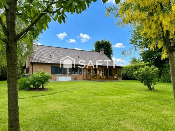 Pavillon individuel de plain pied avec 3 chambres et un bureau