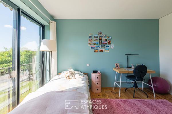 Longère contemporaine avec piscine