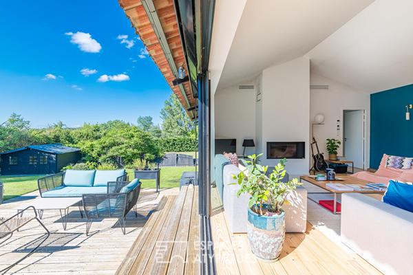 Longère contemporaine avec piscine
