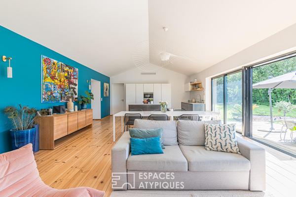 Longère contemporaine avec piscine